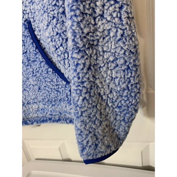 New‎ Wonder Nation Sherpa Pullover 1/4 Zip Kids Sz XXL 18 Blue Soft NWT - Picture 4 of 8